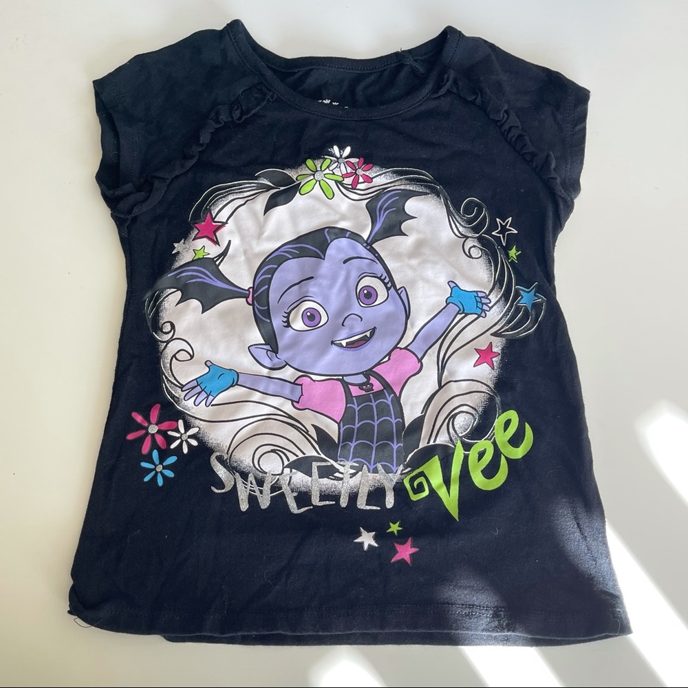 💜💜💜Disney Girls Vampirina Black Tee